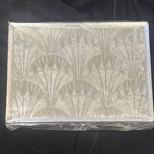Elegant Silver Embossed tray